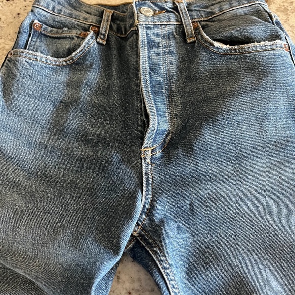 NWOT Agolde size 24 straight cut denim - Picture 2 of 4